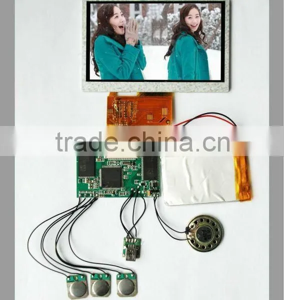 Cheap Price Factory Wholesale 2.4 Inch Video Module Card/2.4 Inch Video Business Card Module 1.8" Card Video Module photo-4