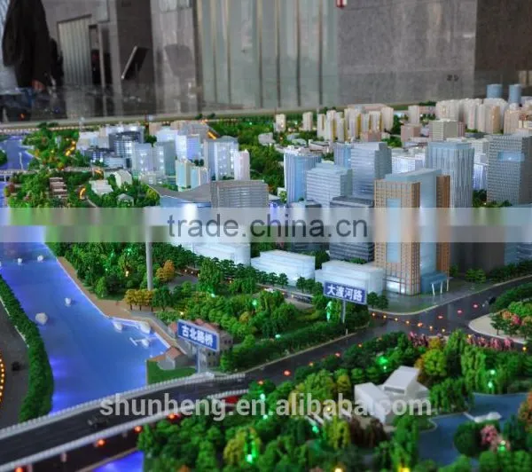 District Planning 3d Architectural Scale Model With Lighting System for Exhibition photo-5