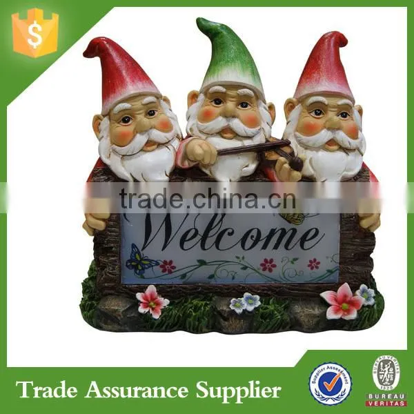 Hot Sales Custom Resin Welcome Gnome Figurine Garden Decoration photo-3