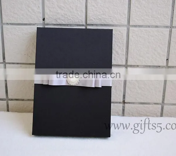 High Quality Black Wedding Gift Boxes for Invitation Cards photo-4