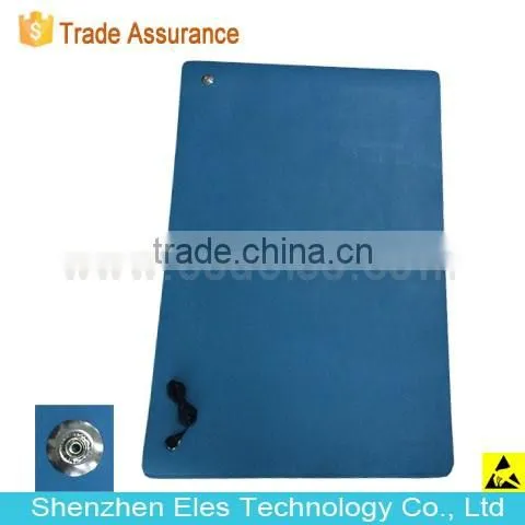 ES14101 Glossy/dull Blue Black Gray Antistatic Rubber Table Mat ESD Table Mat photo-2