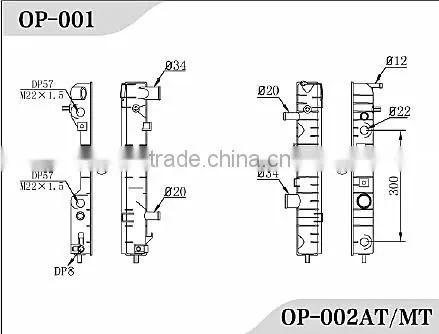 Radiator Plastic Tank for Opel Car Auto Engine for VAUXHALL OMEGA OE#52463050/49/6302006 photo-2