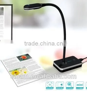 Flexible arm / gooseneck design Document Camera High Definition Portable Interactive CMOS Sensor With FCC CE RoHS