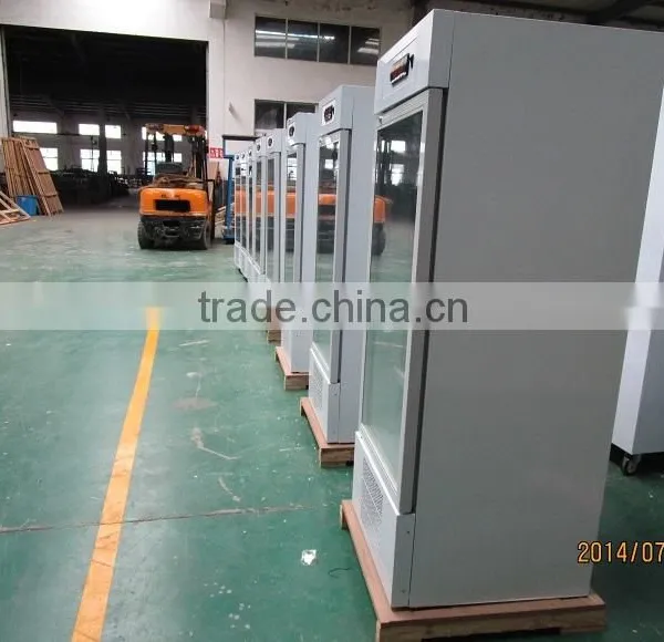 260L Pharmacy Hospital Single Temperature Glass Door Medical Storage Refrigerator photo-4