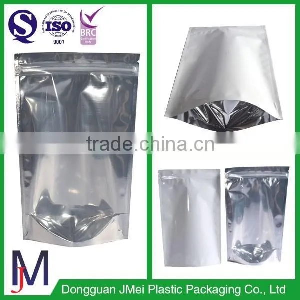 Aluminum Laminated Foil Plastic Clear Zipper Pouch