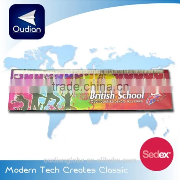 OEM Promotional Gift School Supplies 3D Lenticular Children Ruler with images changing effect