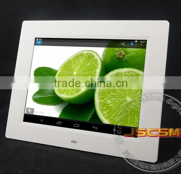 Factory Supply 8inch Webcam Digital Photo Frame With Android 4.4 os System Support Online Video Chat