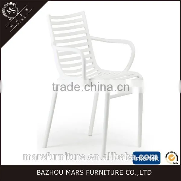 Cheap Plastic Dining Chairs With Armrest Modern photo-5