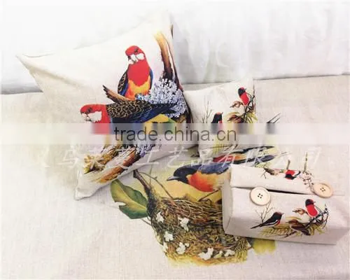 Small Minimum Wholesale Digital Printed Top Linen Fabric Custom Table Runner photo-6
