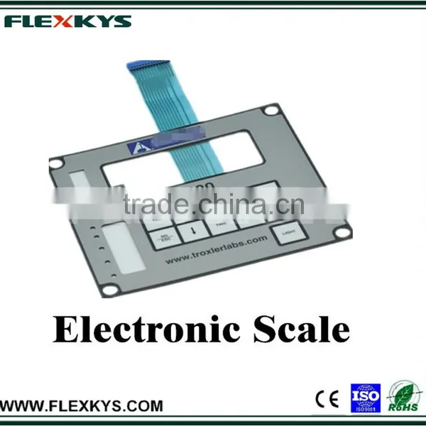 Generic Silk-screen Customized Push Button Polydome Membrane Switch for Electronic Scale photo-3