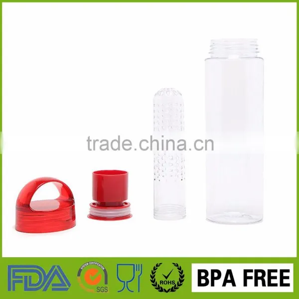 Clear Plastic Water Bottles Bpa Free Water Bottle Wholesale Fruit Infuser photo-5