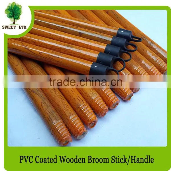 Household Cleaning Tools Plastic Cover Broom Wooden Stick Brush Wooden Handle photo-3