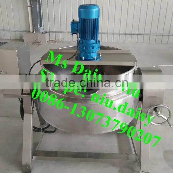 Steam Cooking Kettle With Agitator/double Jacketed Steam Kettles/jacketed Kettle Mixer photo-2