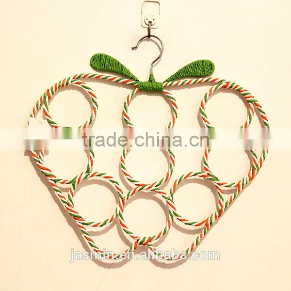 2016 NEW Style Apple-shaped Circle Made of Paper 9 Scarves Scarf Hanger Racks for Women Scarf Holder photo-2