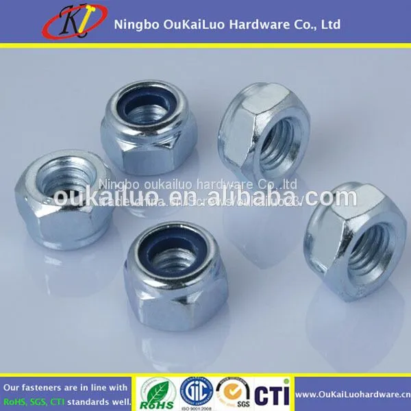 Blue Bright Zinc Hex Nut/ Cap Nut - Anti-loose Nut 4.8 8.8
