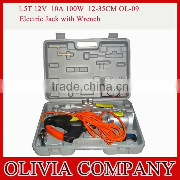 1.5T 10A 100W Electric Car Jack With Impact Wrench
