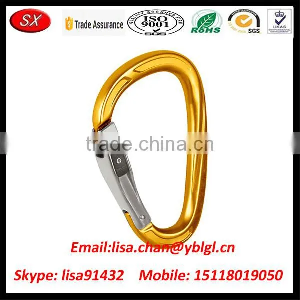 Custom Made Orange Anodized Aluminum Climbing Carabiners photo-2