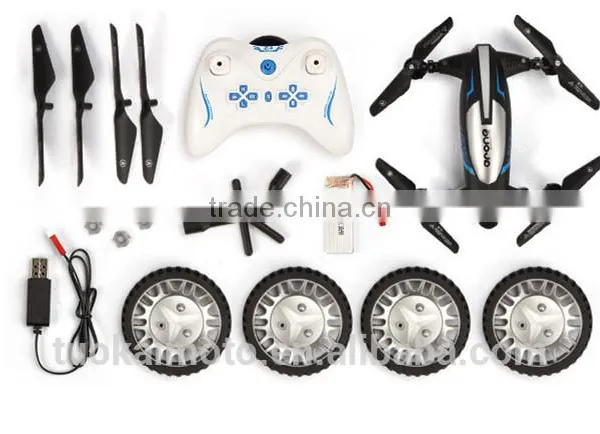 Land Speed Car/UAV Aircraft Multi-functional Drone 3D Rolling Camera Wifi DRONE/LED Lights photo-5