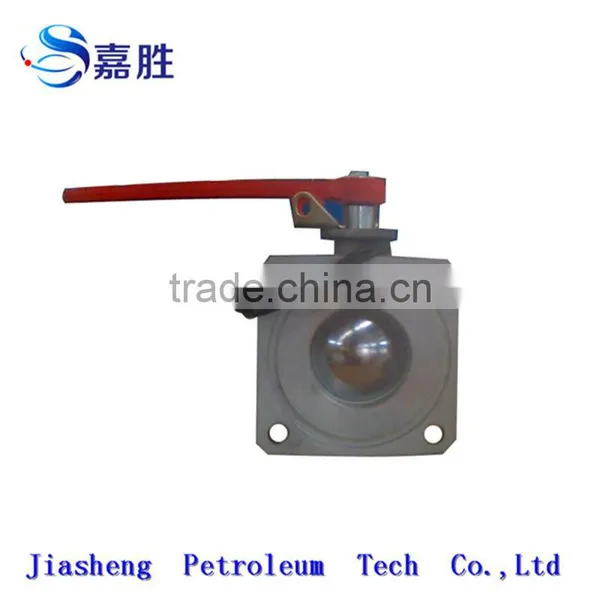 Manufacure Supply Aluminium Flange Ball Valve With Handle photo-2