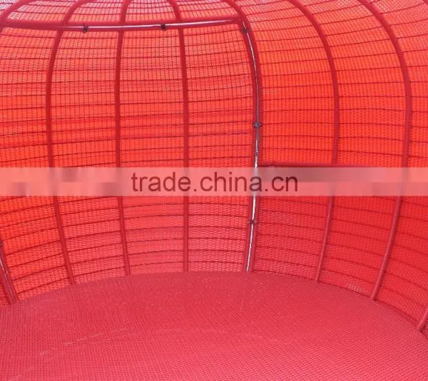 2016 Newest Outdoor Rattan Furniture Distinct Red Apple Round Sunbed photo-4