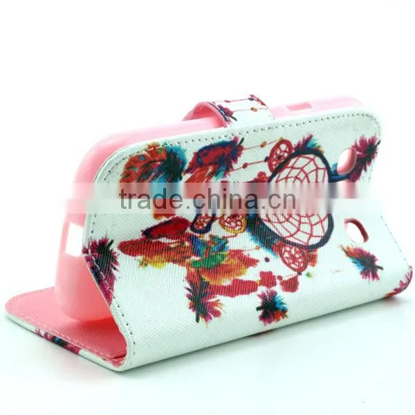 Cute Cartoon PU Leather Flip Book Stand Wallet Cover Case For Samsung Galaxy 9300 photo-3