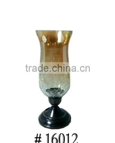 Footed Glass Candle Holder photo-2