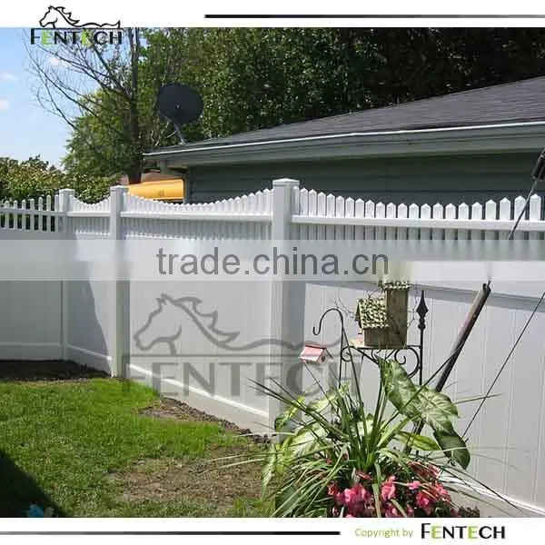 High Quality Plastic/vinyl/vinyl Backyard Metal Rail Inserted Fence