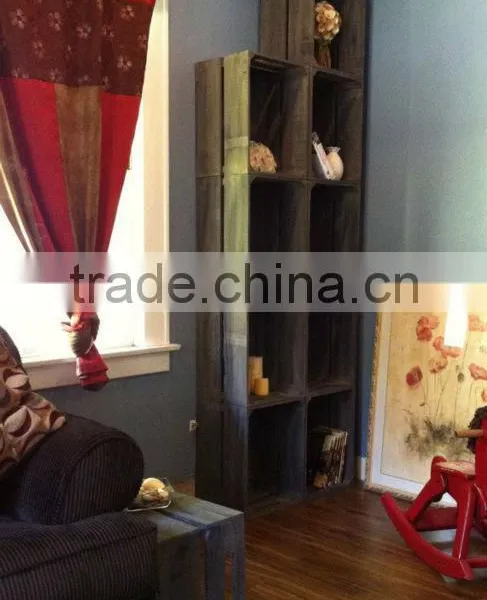 Living Room Antique The Study Wooden Storage Stand Crate photo-4