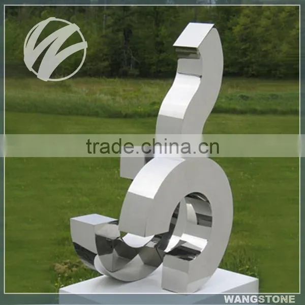 Modern Abstract Stainless Steel Garden Statues photo-2