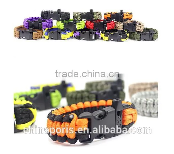 Camping/travel/outdoor Activity PARACORD BRACELET for Emergercy With Whistel and Compass photo-6