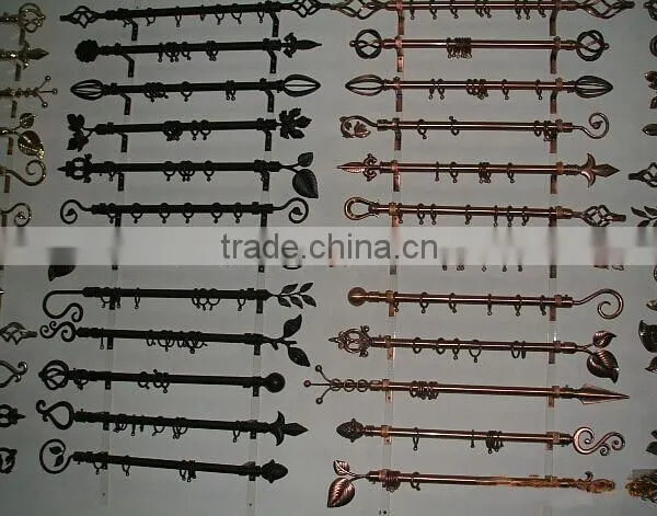 More Experience Produce All Kinds of Curtain Rod With Fashionable Finals,rings Brackets photo-4