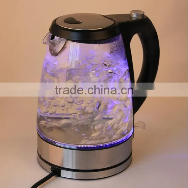 Good Quality and Competitive Price Clear Glass Electric Kettle With Color Changing photo-2