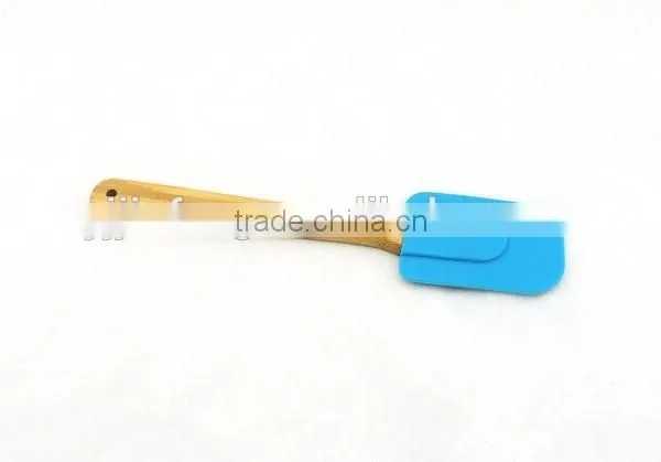Silicone Dough Scraper Dough Spatula Wood Handle photo-2