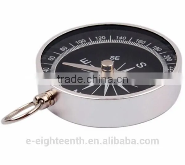 2016 New Arrival Portable Pocket Compass for Outdoor Sports Camping Hiking Silver photo-2