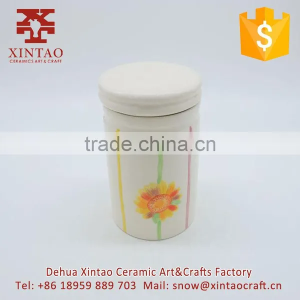 Cookie Candy Jars Kitchen Canister, Reindeer Ceramic Tea Storage Container, Spring Restaurant Decor