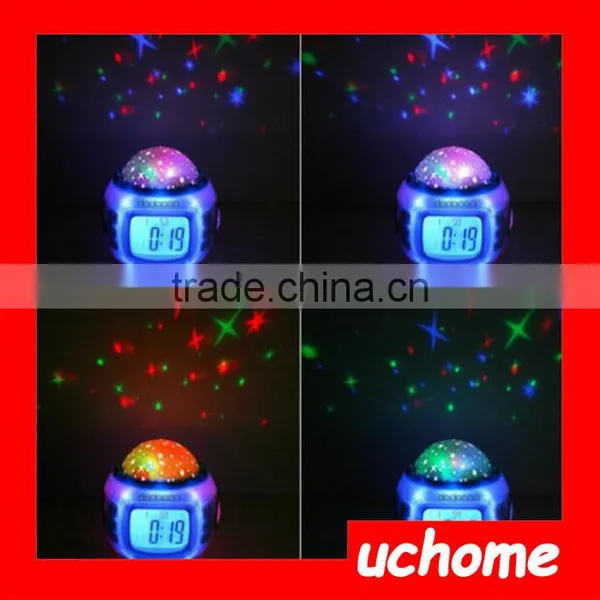 UCHOME Room Sky Moon-Star Projection Backlight Clock for Kids photo-4
