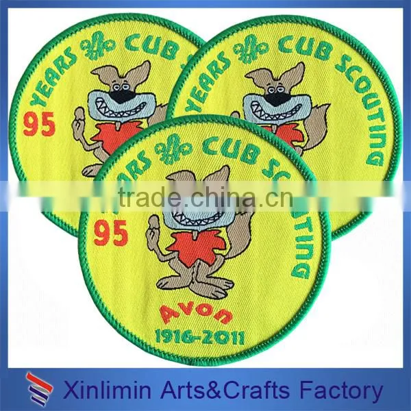High quality custom woven patch, clothing patches designer