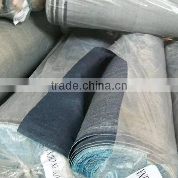 100% Cotton Denim Fabric for Jeans Stocklots photo-2
