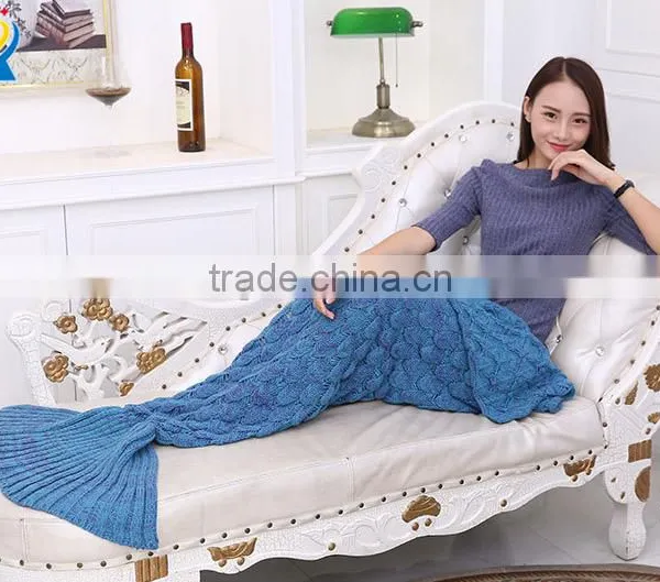 Mermaid Tail Blanket With Scales Nice Design Sleeping Bag Mermaid Tail Blanket for Children