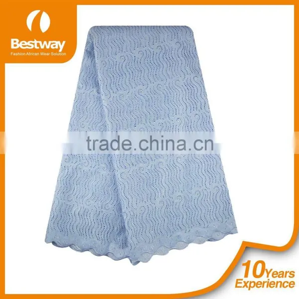 African Cotton Dry Lace Swiss Voile Lace Fabric Cotton Lace Tops Women SL0323 photo-2