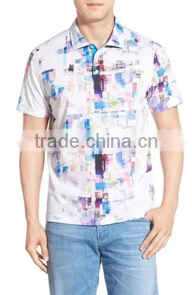 Custom Made Men Polo Shirt With Multi-color Print Promotional T Shirts With Rib Collars Logo Brand Embroidery Design photo-3