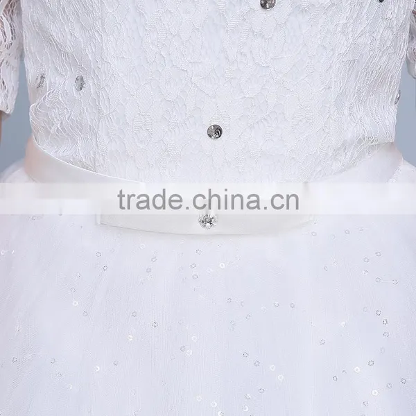 MGOO Elegant China Custom Made Wedding Dress Ballgown For Bridal Half Sleeves White Embroidery Dress photo-5