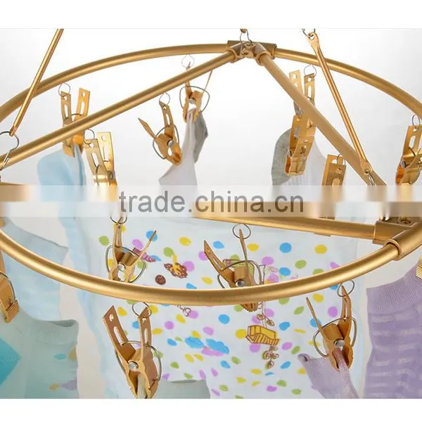 Hot Selling s Type Hooks Aluminium Alloy Clothes Hangers Baby Cloth Hanger photo-2