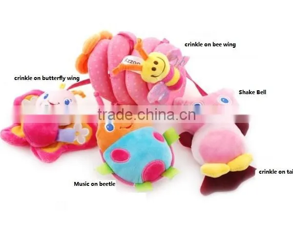 New Born Infant Pram Plush Toy/Activity Spiral Cot Toy/Musical Crib Spiral Toy photo-2