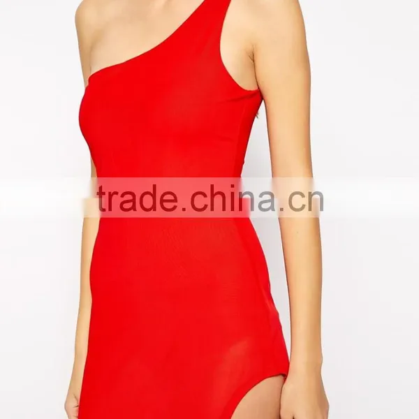 Vivo Mesh One Shoulder Maxi Dress photo-3