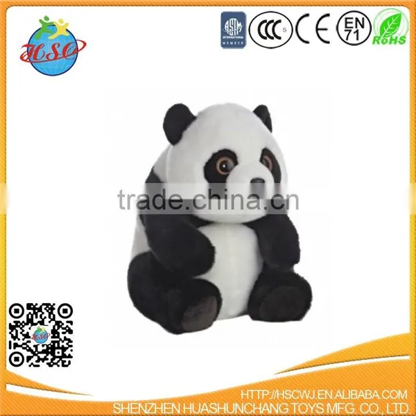 8" Medium Cartoon Cuddle Softer Stuffed Plush Bamboo Panda Bear Animal Toy for Kids photo-3