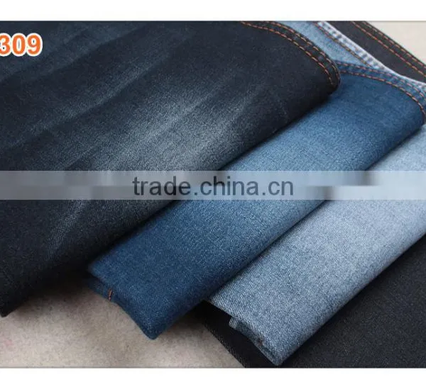 9.5oz Dark Blue Stretch Denim Jeans Fabric Made in China photo-2