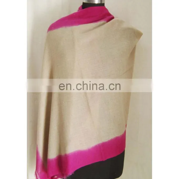 Dip Dyed Scarf Melange Pashmina Shawls Scarves , Ombre Scarfs photo-3