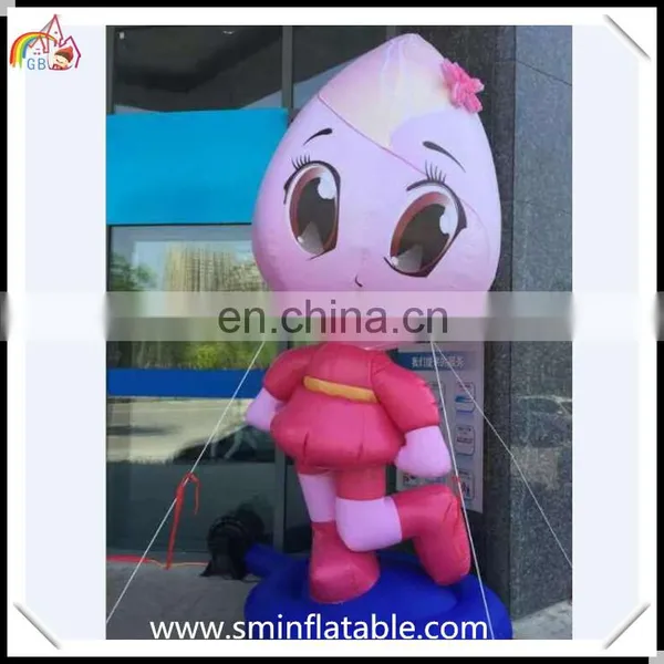 Wholesale Oxford Cloth Inflatable Soldier, Inflatable Cartoon Character Boy&girl, Advertising Cartoon Figure for Outdoor Display photo-2