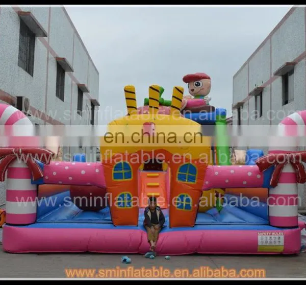Top Selling Inflatable Combo Funcity Playground ,moonwalk Bouncer Castle for Sale photo-2